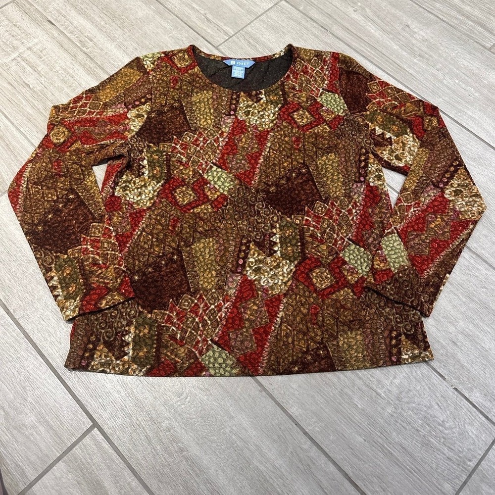 Koret Blouse Large Fall‎ Winter Colors